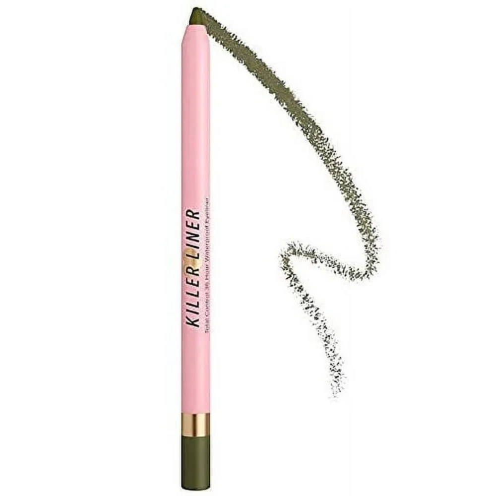 Too Faced Waterproof Gel Eye Liner in Killer CAMO (olive Green)